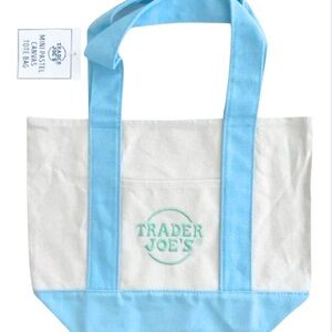 Trader Joe’s Pastel Blue Mini Tote Bag